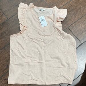 Zara Light Pink Ruffle Sleeve Blouse